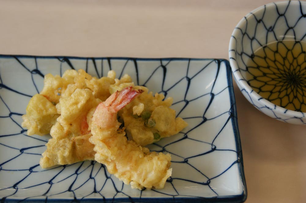 エビ天とかき揚げ