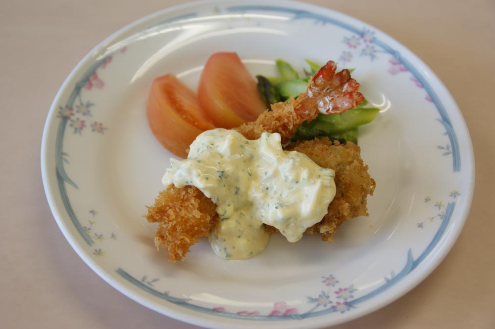 ホタテのミックスフライ