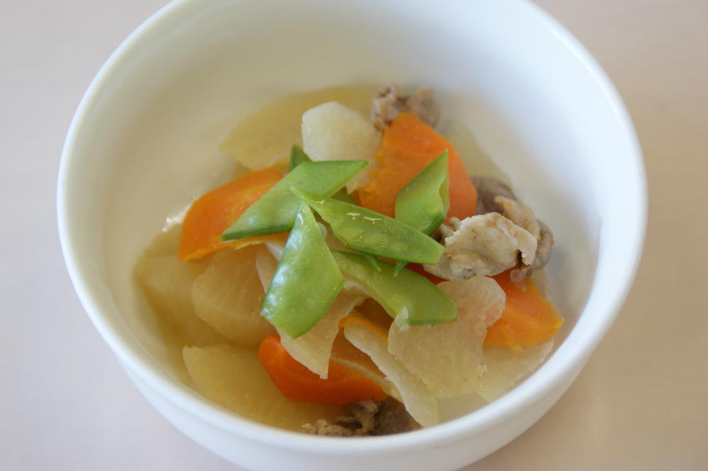 大根と豚肉の煮付け