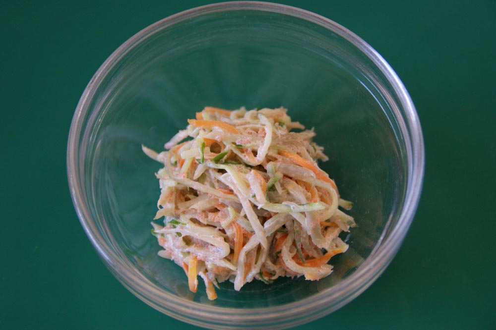 ゴボウのタラコマヨネーズ和え