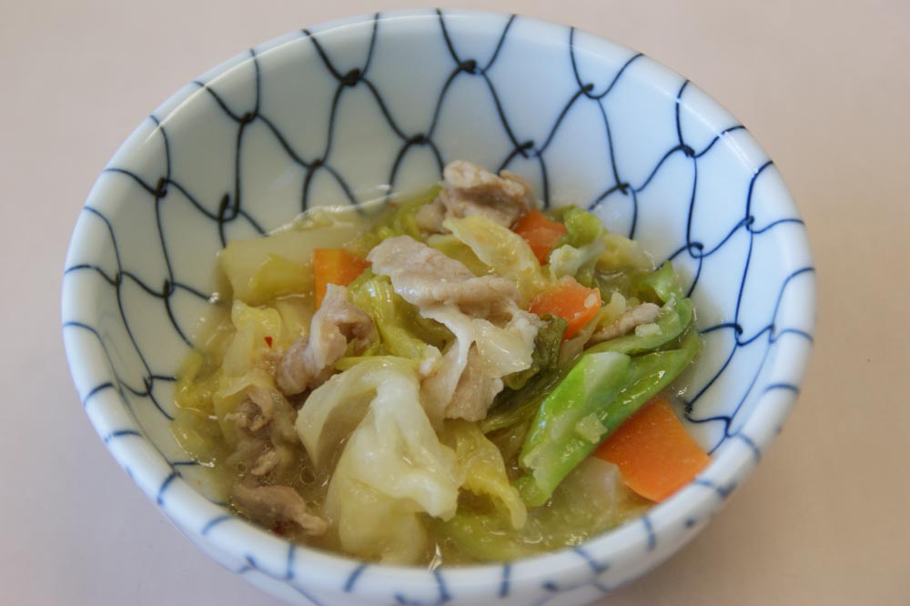 キャベツの味噌炒め