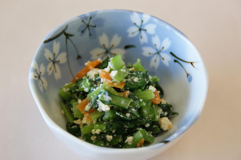 小松菜の白和え