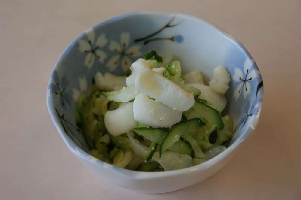 イカと白菜の酢物