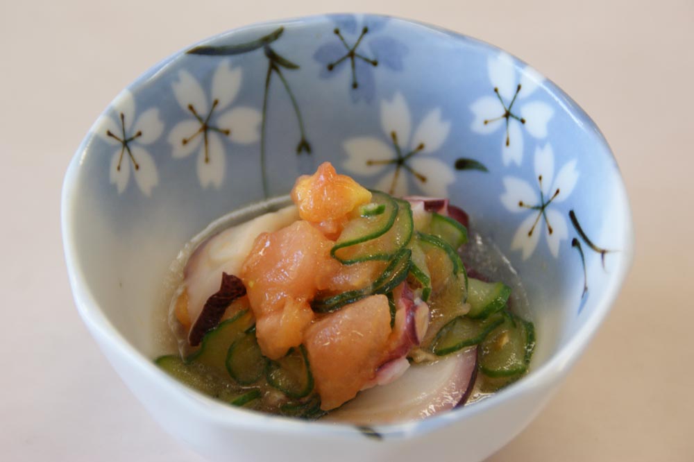 タコとトマトのマリネ